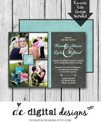 Digital Wedding Invitation Printable Invitation Picture Collage Digital Wedding Invitations Wedding Invitations With Pictures Printing Wedding Invitations