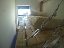 Loft Bed Special Hanging Equipment Available At The Home Depot Brooklyn Diy Loft Bed Happy Website Hanging Bed Floating Bed