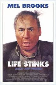 LIFE STINKS Movie POSTER 27x40 Mel Brooks Jeffrey Tambor Lesley Ann Warren 