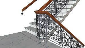 Staircase With Wrought Classical Interior Design Renderings Staircase Stairs