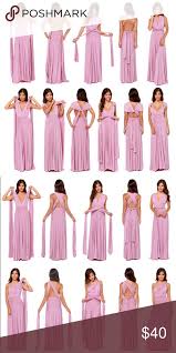 Dark Red Multiway Dress Multi Way Dress Infinity Dress Bridesmaid Taupe Maxi Dress