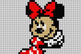 Minnie Mouse Pixel Art Pixel Art Pixel Art Templates Lego Art