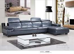 High Quality Latest Home Furniture Sofa Deep Blue Colour Luxury Leather Sofa Section Leather Sofa Leather Chaise Lounge Tasarim Mobilya Tekli Koltuk