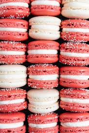 Cranberry And White Chocolate Macarons Recipe In 2020 White Chocolate Cranberry Macaron Recipe Macaroon Filling