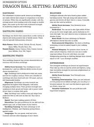 ↑see also other articles in the wizards three series in dragon magazine. Dragon Ball Dnd Campaign Setting Earthling Dndhomebrew Dragon Ball Dnd Dragon