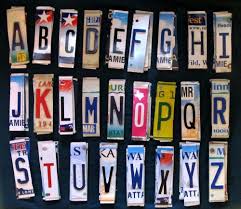 License plate maps have always seemed to provide an opportunity. License Plate Letters Numbers Crafts Signs Decor Yard Ornaments Mancave Bar License Plate Man Cave Bar Letters And Numbers
