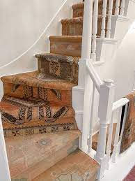 Vintage Pink Orange Stair Runner Stair Runner Orange Stairs Stairs