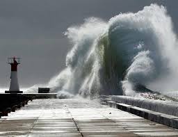 Extreme Weather Photos Kalk Bay Waves Cape Town South Africa