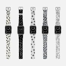 Black Apple Watch Face With White Band Apple Watch Bands Apple Watch Bands Fashion Apple Watch Bands Cute Apple Watch Bands