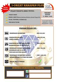 Tiada had seumur hidup sehingga berusia 85 tahun. Hibah Rm50 000 Medical Card Bajet Great Eastern Takaful Facebook