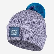 Light Purple And Navy Speckled Frost Pom Beanie Navy Reflective Love Your Melon Beanie Pom Beanie Beanie
