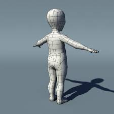 Kid Low Poly Base Mesh Ver1 0 Poly Kid Base Mesh Low Poly Character Low Poly Low Poly Art