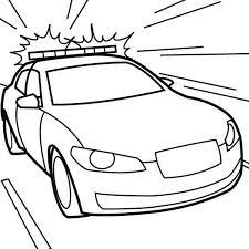Wailing Sirene On Police Car Coloring Page Color Luna Di 2020