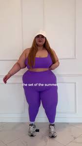 Who's ready to party? 🥳💜 We are OBSESSED with @Nancy Gonzalez in our new  Airbrush Laser BTC Sports Bra & Airbrush Laser Cut Leggings in the color  Party Purple. 🔥 #buffbunnycollection #gymgirlsoftiktok ...