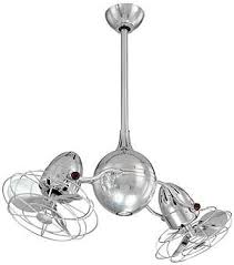 Acqua Ceiling Fan With Metal Blades And Integrated Light Kit Chrome Ceiling Fan Ceiling Fan Modern Ceiling Fan