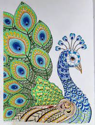 Peacock Mandala Style Peacock Coloring Pages Peacock Art Mandala Design Art