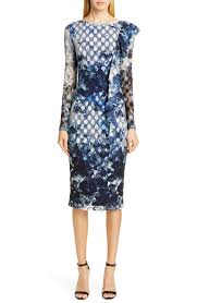 Fuzzi Abstract Dot Ruffle Detail Long Sleeve Dress Dresses Clothes For Women Nordstrom Dresses