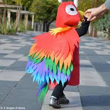 Déguisement d'indien pour homme adulte comprend : Diy Deguisement Enfant Facile Perroquet Tropical Ara Idees Conseils Et Tuto Carnaval Mardi Gras