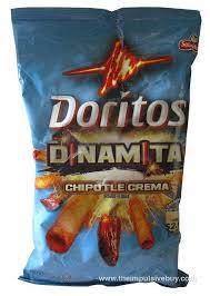 Review Sabritas Doritos Dinamita Chipotle Crema Rolled Tortilla Chips Snack Chips Doritos Chipotle Crema
