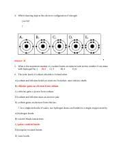 Check spelling or type a new query. Biotest1part2 4 Which Drawing Depicts The Electron Configuration Of Nitrogen 14 N 7 Answer B 5 What Is The Maximum Number Of Covalent Bonds An Element Course Hero