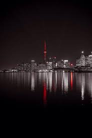 Black And White Skyline Skyline Black White Red Color Splash Photography Toronto Splash Photography