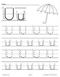 Printable Letter U Tracing Worksheet With Number And Arrow Guides Handwriting Worksheets For Kids Tracing Worksheets Preschool Alphabet Tracing Worksheets