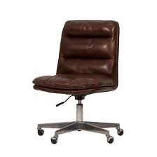 Hallam Brown Leather Brown Office Chair Vintage Retro Designer