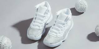 Black And White 11s 2020 The Air Jordan 11 Retro Gets Sparkly In Metallic Silver In 2020 Air Jordans Retro Air Jordans Sneakers