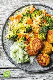 Vegetarisch Maaltijdbox Vegetarisch Hellofresh Ottolenghi Vegetarian Komkommer Avondmaal Tzatziki Falafel Rezept Vegetarische Happchen Falafel Beilage