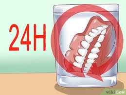 How to remove stubborn stains from dentures. 4 Ways To Prevent Stains On Dentures Wikihow