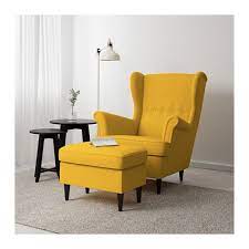 strandmon ottoman skiftebo yellow ikea comfy chairs ikea strandmon ikea armchair