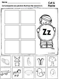 Bring out the safety scissors and glue and let your early readers have fun with words and letter sounds. Letter Z Alphabet Printables And Centers By Simply Kinder Tpt