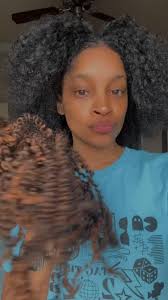 Taming the mane 🦁 #braidout #naturalhair