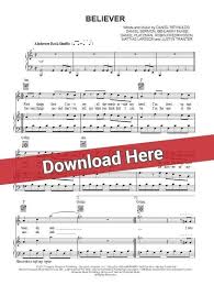 / you made me a, you made you break me down and build me up, believer, believer pain! Imagine Dragons Believer Sheet Music Notes