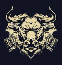 Black and red two bulls tattoo design. Bull Tattoos Vector Images Over 5 200