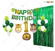 You may also decorate dishes with some vegetables making up a lion or monkey face, for example. Jungle Animal Theme Birthday Decorations Party Supplies