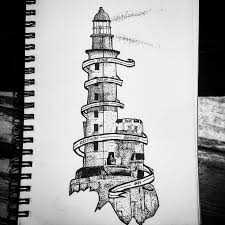 Black And White Lighthouse Tattoo Designs Lighthouse Tattoo Design Lighthouse Tattoo Black Tattoos Tattoos