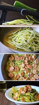 Skinny Shrimp Scampi With Zucchini Noodles Food Recipes Seafood Recipes