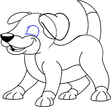 Notice that one side of the face is bumpy to indicate the folds of its chubby cheeks. Download How To Draw A Cartoon Dog Easy Drawing Guides Puppy Drawing Easy Png Image With No Background Pngkey Com