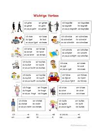 Wichtige Verben Deutsch Lernen Deutsch Lernen Spiele Deutsch Lernen Kinder
