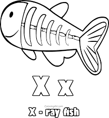 Search images from huge database containing over 620,000 coloring pages. Letter X Is For X Ray Fish Coloring Page Coloringall