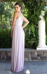 Bohemian Goddess Style Bridesmaid Dress With Double Rope Spaghetti Straps In Lavender Bridesmaid Dresses Bohemian Bridesmaid Dress Bridesmaid