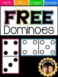Printable Domino Templates Math Manipulatives Family Math Night Math Resources