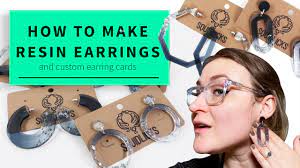 Making your own earring cards by laser cutting cardstock can be a way to offer unique product packaging. How To Make Resin Earrings Complete With Custom Earring Cards Youtube