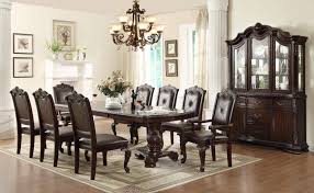 Find the perfect home furnishings at hayneedle, where you can buy online while you explore our room designs and curated looks for tips, ideas & inspiration to help you along the way. Buy Crown Mark Kiera Dining Sets 9 Pcs In Brown Dark Brown Leatherette Online