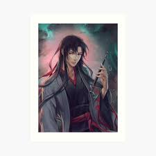 The hot fanart about lan wangji x wei wuxian from mo dao zu shi Mdzs Fan Art Prints Redbubble
