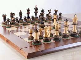 Beautiful Chess Pieces And Board Chess Set Chess Pieces Chess Board