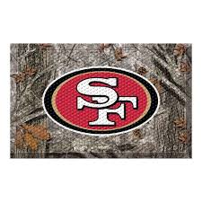 Fanmats Nfl San Francisco 49ers 19 In X 30 In Indoor Outdoor Scraper Mat Door Mat 18993 San Francisco 49ers Nfl San Francisco Nfl