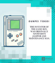 May 26, 2021 · we've got free educational games for your kids to play! Inventor Of Game Boy Was Originally Nintendo S Janitor Gameboy Inventor Facts Trivia Didyouknow Technology History Informati Gameboy Fun Facts Trivia
