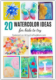 Painting is a real good stress buster. 20 Easy Watercolor Projects For Kids